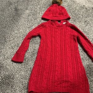 Catherine Malamdrino Crochet dress with hat